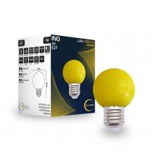Żarówka LED lampa LED 2W E27 żółta kulka ozdobna do girlandy