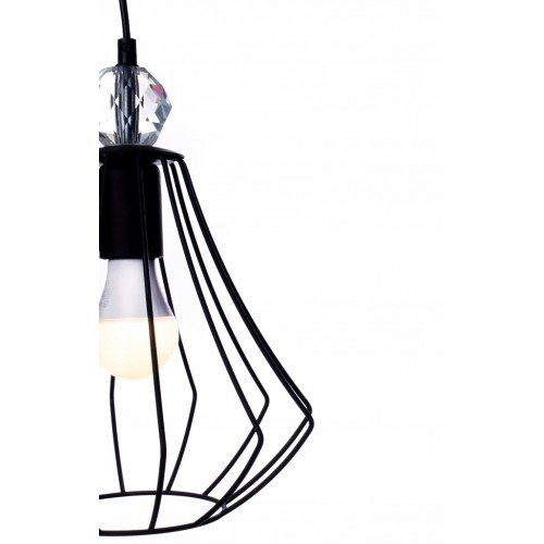 Lampa wisząca industrialna Jewel Milagro Black E27