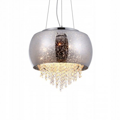 Lampa wisząca glamour kryształ Starlight chrom E14