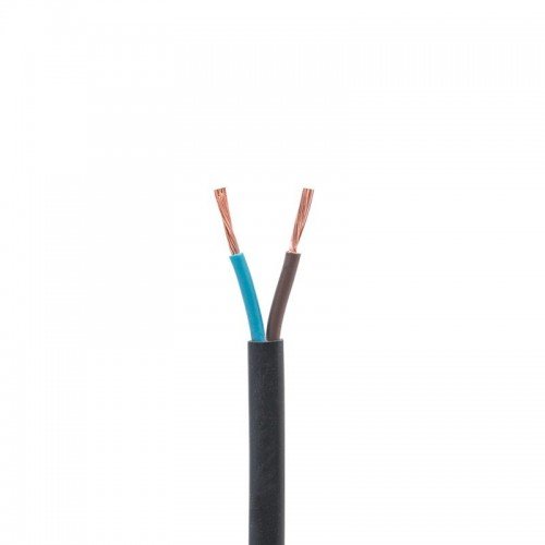 Kabel przewód mieszkaniowy OMYp 2x1,5 elektryczny linka płaski czarny