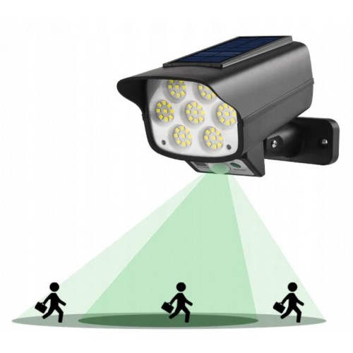Lampa solarna atrapa kamery ogrodowa czujnik ruchu