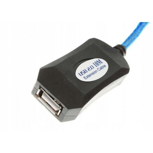 Kabel przedłużacz USB wtyk gniazdo aktywny 10m