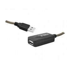 Kabel przedłużacz USB wtyk gniazdo aktywny 10m