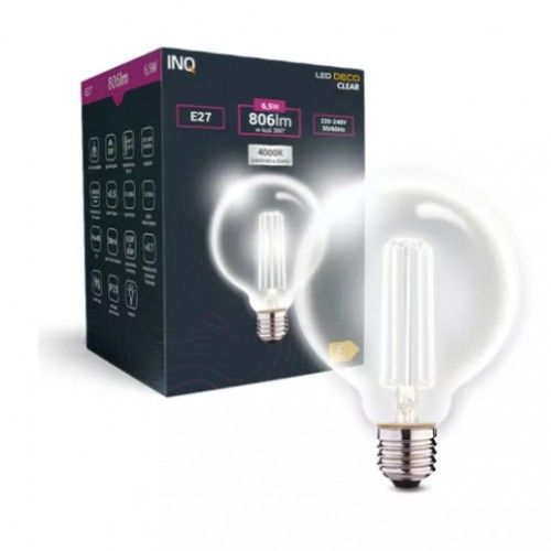 Żarówka Filament Led G95 glob E27 6,5W 806lm EDG020NW