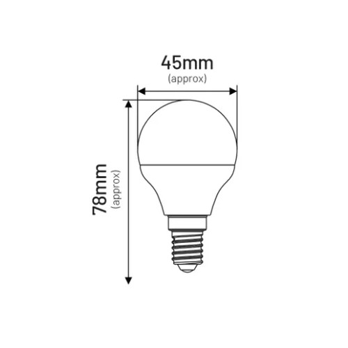 Żarówka lampa LED G45 E14 6W kulka 490lm 4000K