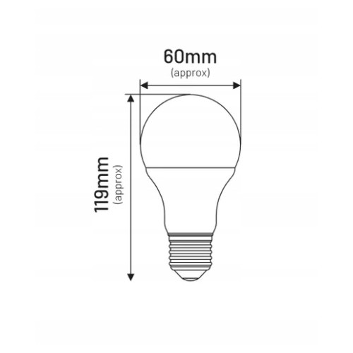 Lampa żarówka E27 A60 12W bulb 1160lm 6500K