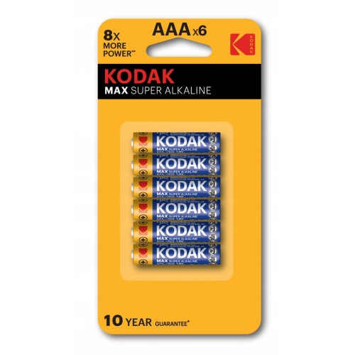 Bateria alkaliczna Kodak AAA R3 6 szt.