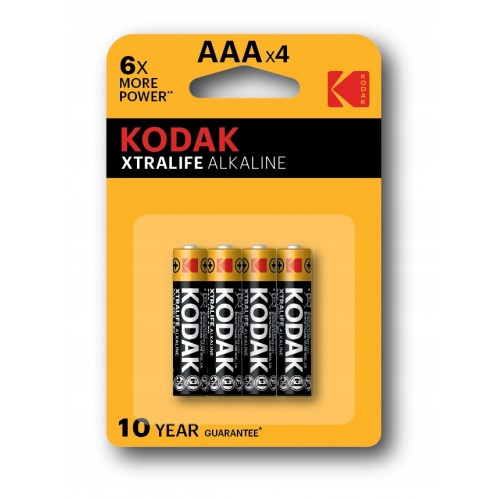 Bateria alkaliczna paluszek Kodak AAA (R3) 4 szt.