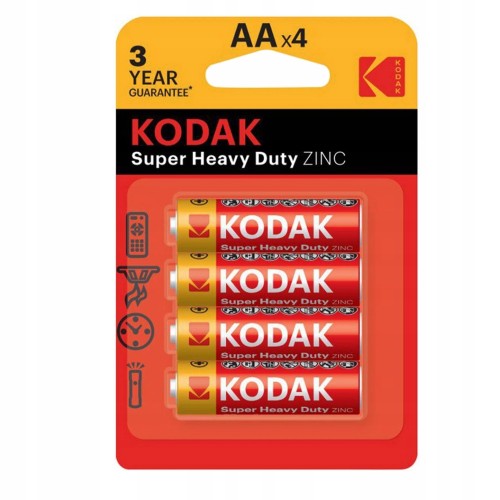 Baterie 4x Kodak extra heavy duty R06 AA