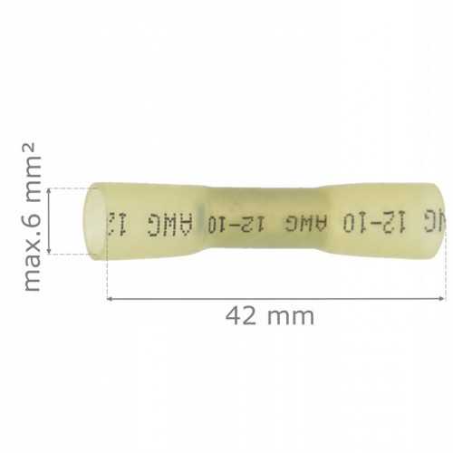 Mufa kablowa tulejka termokurczliwa 6mm² 10 szt