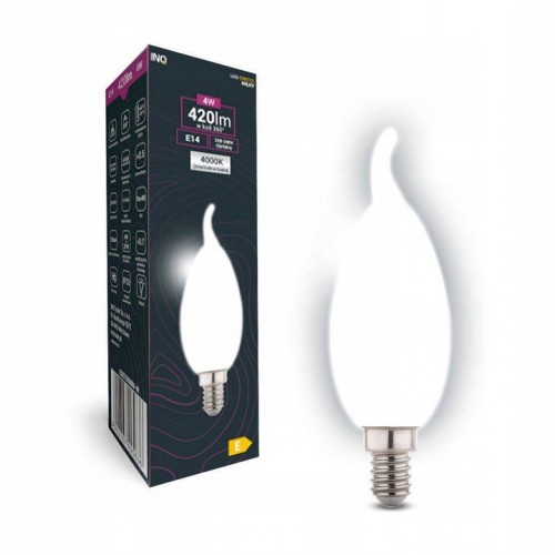 Żarówka lampa Filament LED milky c37 płomyk bxs 4w