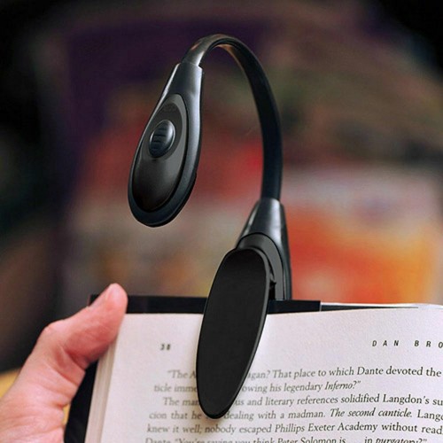 Lampka LED z klipsem do czytania elastyczna