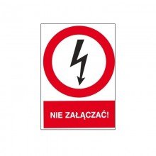 Tabliczka znak zakazu TZZ 148x210