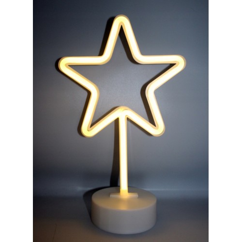 Lampka biurkowa świąteczna gwiazda 20 cm