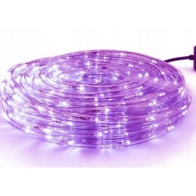 Wąż świetlny na zewnątrz lampki ogrodowe LED 10m fioletowy