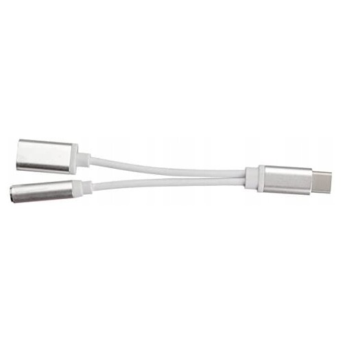 Przejściówka adapter kabel USB C + mini jack 3,5 mm