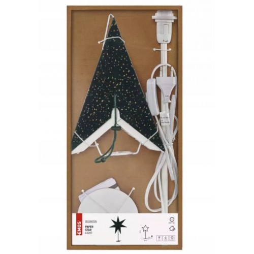 Dekoracja świąteczna gwiazdka papierowa na żarówkę