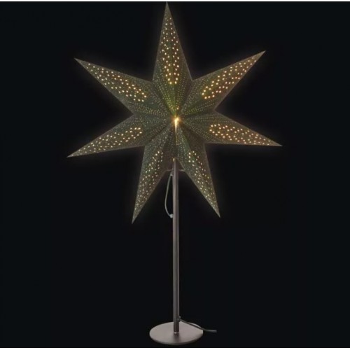 Dekoracja świąteczna gwiazdka papierowa na żarówkę