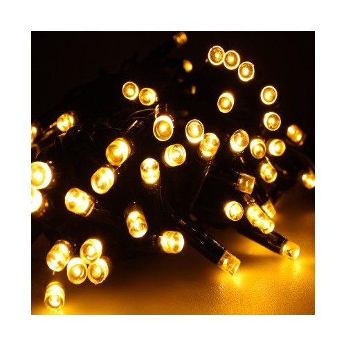 Lampki choinkowe 100 LED łączenie ciepły biały