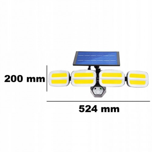 Naświetlacz LED solarny czujnik zmierzchu ruchu