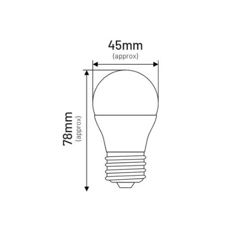Żarówka lampa led G45 E27 6W 490lm 4000K
