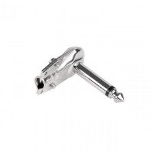 Wtyk Jack 6,3mm mono metalowy kątowy