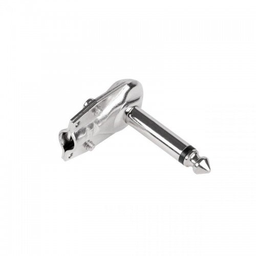 Wtyk Jack 6,3mm mono metalowy kątowy