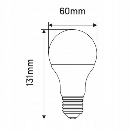Żarówka lampa led E27 15W (99W) 1500lm A60 3000k