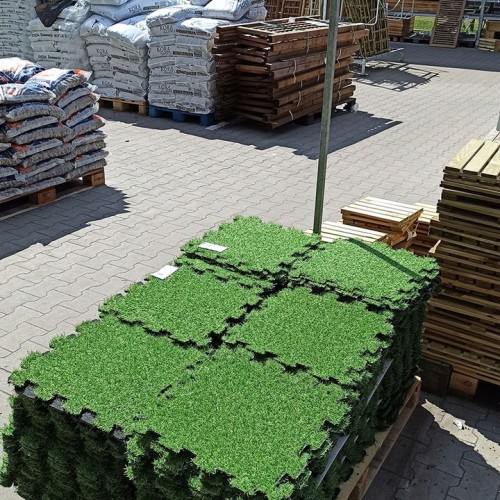 Sztuczna trawa taras balkon puzzle 39,5 x 39,5 cm