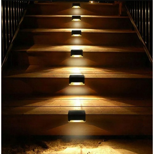Lampki solarne ogrodowe na schody taras LED 4 szt
