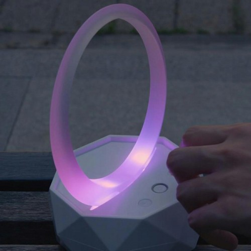 Głośnik bezprzewodowy bluetooth Rgb Mp3 Led różowy