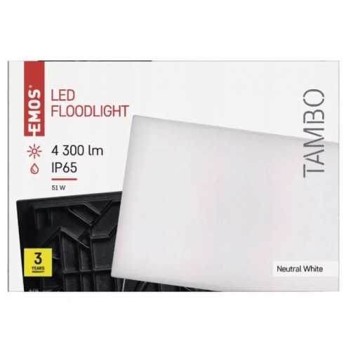 Naświetlacz halogen lampa LED biały neutralny 50 W