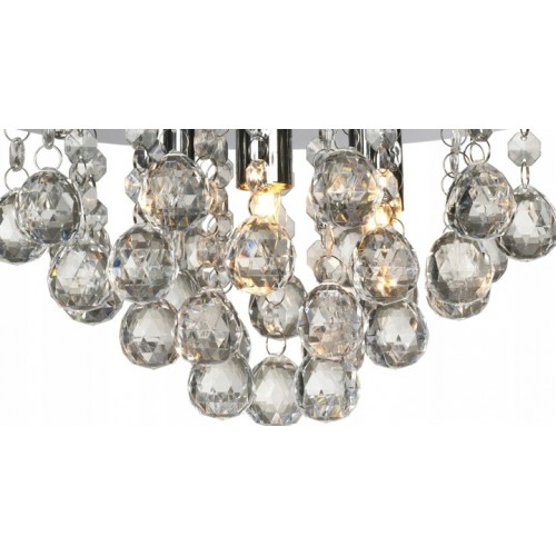 Lampa sufitowa plafon żyrandol kryształki glamour