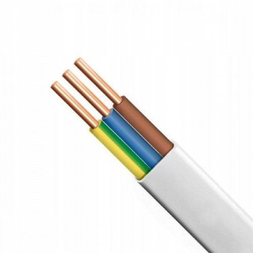 Przewód kabel YDYp 3x2,5 nkt 450/750V 1m