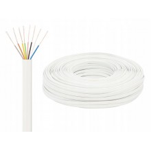 Kabel Przewód Telefoniczny Płaski Kabel do Domofonu KP-8 ośmiożyłowy 100m