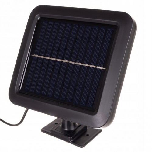 Mocna lampa solarna 120 led cob z panelem zewnętrznym i uchwytem