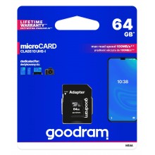 Karta pamięci goodram microsdxc Class 10 64GB + adapter