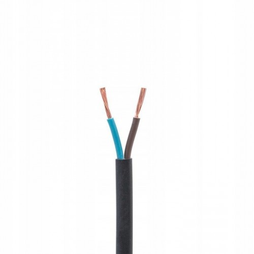 Kabel przewód OMYp 2x0,75 linka mieszkaniowy płaski elektryczny czarny