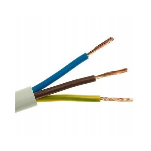 Przewód kabel linka OMY 3x1 300V elektryczny elastyczny biały