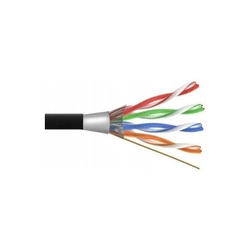 Kabel sieciowy skrętka seven UTP 4x2 kat. 5 Solid Out odoor czarny