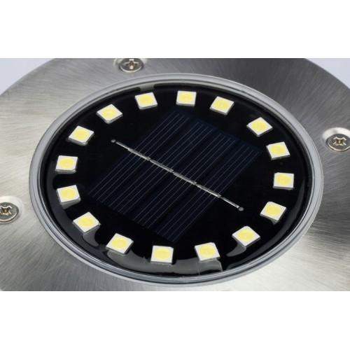 Zestaw 4x lampka ogrodowa 16x led 1,2W solarna dogruntowa wbijana wodoodporna IP54