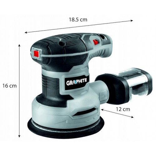 Szlifierka mimośrodowa Graphite oscylacyjna 125mm