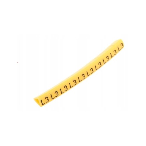 Oznacznik przewodów żółty OZ-1/L3 100sz