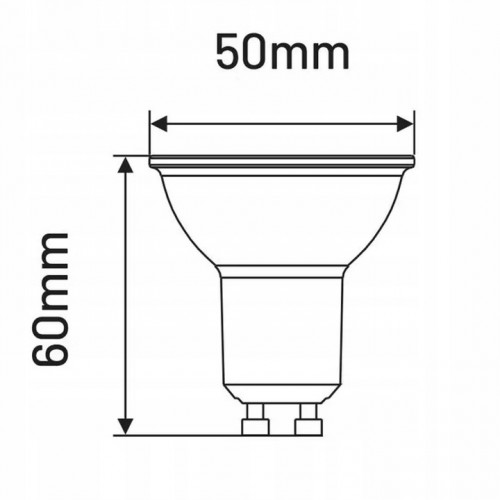 Żarówka led smd gu10 neutralna 230v 7w 48w 600lm