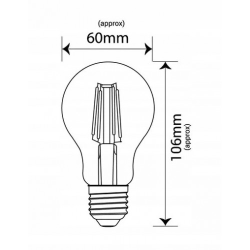 Żarówka led retro Edison E27 12W 230V 3000K ciepła