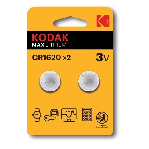 Bateria litowa Kodak Max Lithium CR1620 2szt