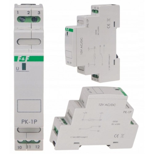 Przekaźnik elektromagnetyczny PK-1P 230 V IP20