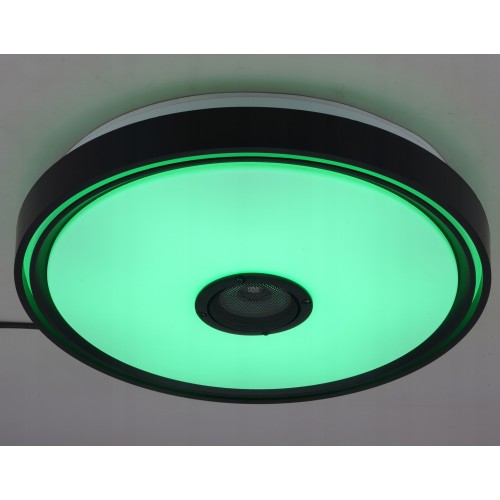 Lampa LED sufitowa plafon natynkowy głośnik bluetooth z pilotem RGB 40W