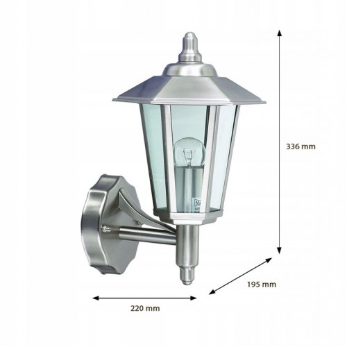 Lampa kinkiet ogrodowy elewacyjny JUPITER IP44 E27