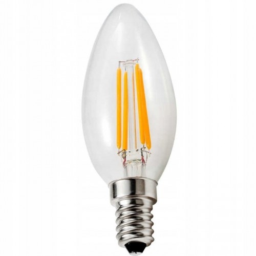 Żarówka LED dekoracyjna Świeczka filament 230V 4W E14 470lm C3